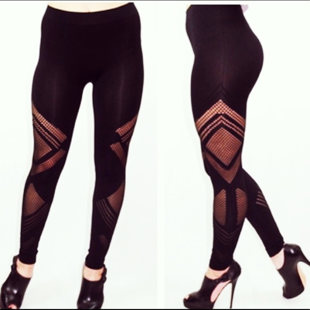 Black Cutout Leggings